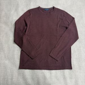 Patrick Assaraf Sweater Men's M 100% Extrafine Merino Wool Knitwear Pullover